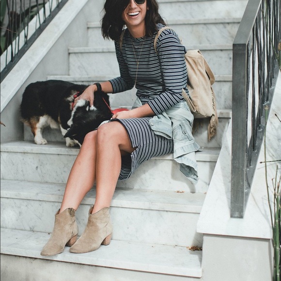 Taylor Stitch Dresses & Skirts - Indigo Stripe Dress